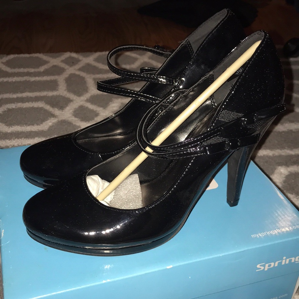 Spring Black Heels